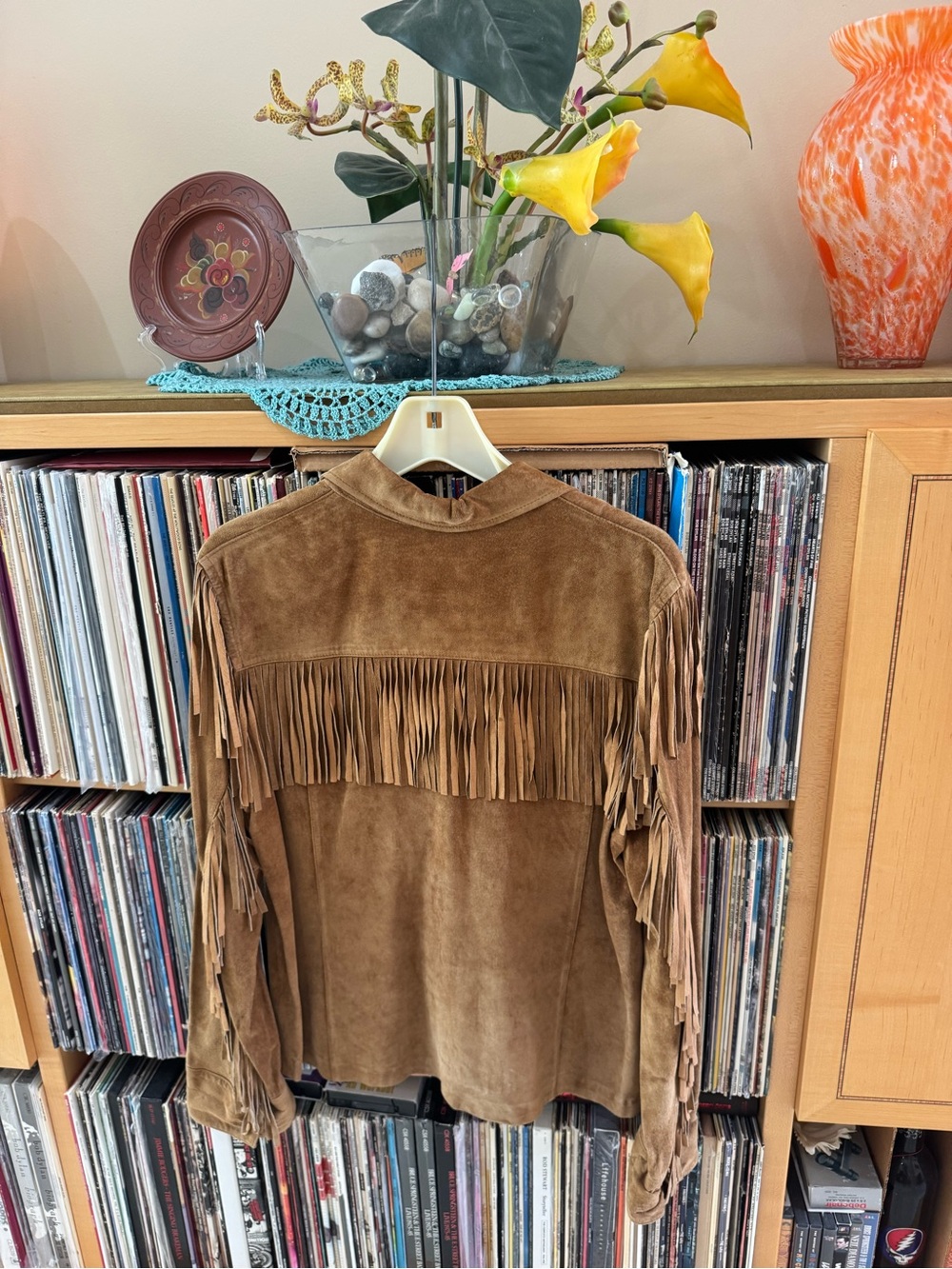PRICE DROP: LAUREN-RL EST 1967(VTG), M, soft SUEDE EXTERIOR/LEATHER INTERIOR JKT - Picture 3 of 13